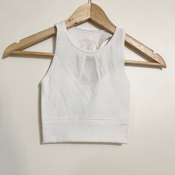 NWOT Free People Movement Running Through My Mind Bra in White - Picture 3 of 7